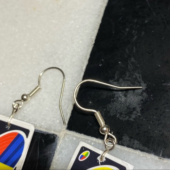 UNO CARD EARRINGS - Picture 3 of 3